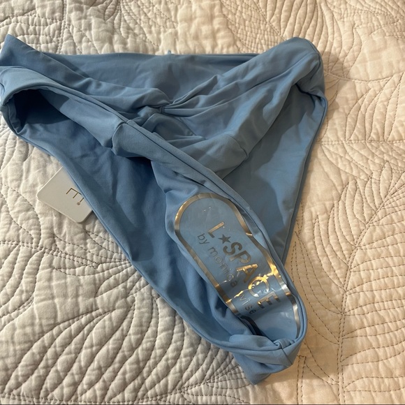 NWT L*Space Blue Nancy Lee Bikini Bottom - Picture 3 of 4